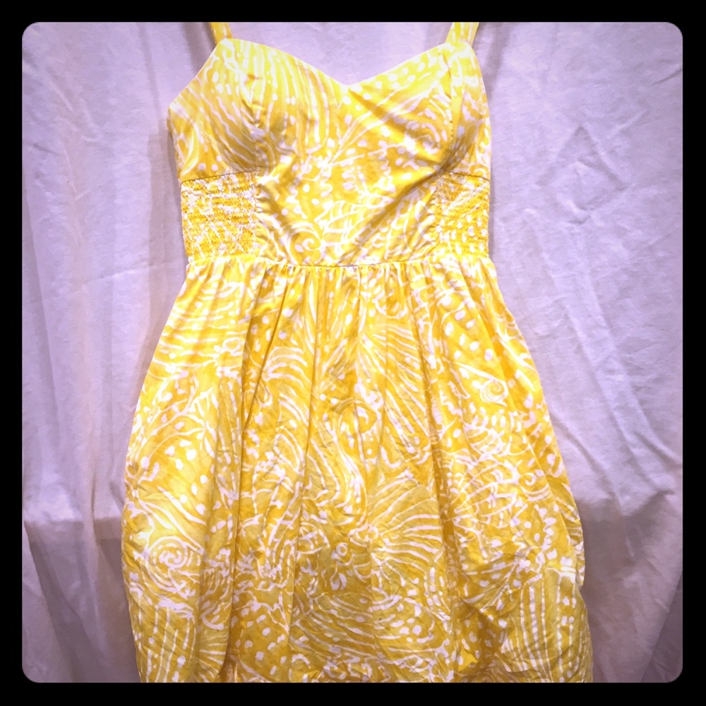 Lilly Pulitzer short yellow dress